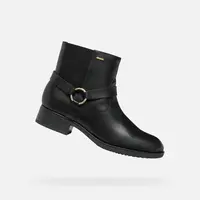 Black women's ankle boots Geox Felicity ABX - Women's