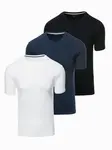 Ombre Set of men's t-shirts with round neckline