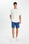 DEFACTO Regular Fit Basic Plain Bermuda Shorts with Pockets
