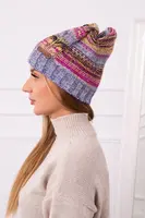 marka niezdefiniowana Čapica s fleece Monika K256 fuchsiová+fialová