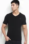 T9568 DEWBERRY V-NECK MEN'S T-SHIRT-BLACK