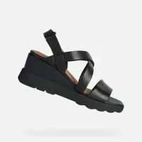 Black women's sandals Geox Spherica EC6 - Women's