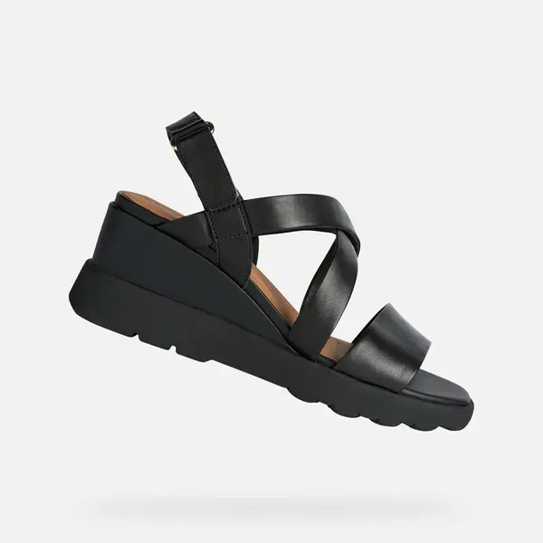 Black women's sandals Geox Spherica EC6 - Women's