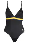 K-WAY BLACK WOMEN'S ONE-PIECE SWIMSUIT
