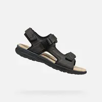 Dark brown men's sandals Geox Spherica EC5 - Men's