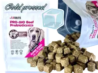LK Baits Pet PRO-BIO, Hovězí Granule Lisované za Studena s Probiotiky, Small 1kg