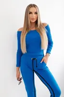 Purple-blue double stripe set