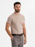 Ombre Classic BASIC men's cotton T-shirt - sand