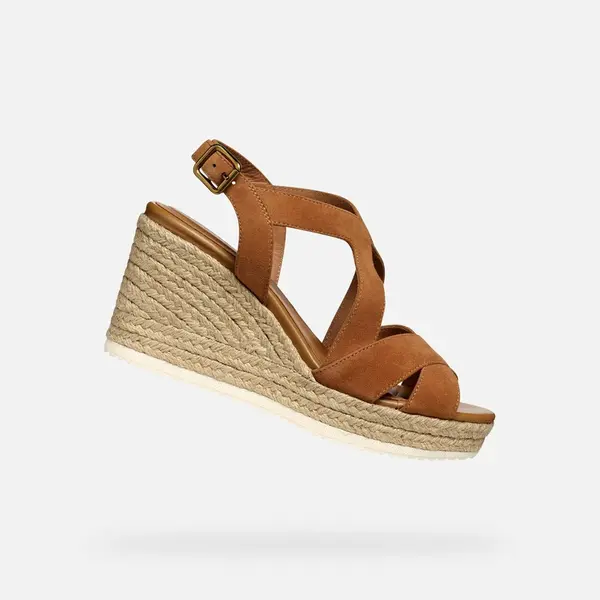 Brown women's sandals Geox Ponza - Women's