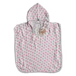 XKKO BMB Scandinavian Cross Bambusové pončo, baby pink, veľ. 2, 2-3roky BMBPN0102