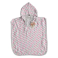 XKKO BMB Scandinavian Cross Bambusové pončo, baby pink, veľ. 2, 2-3roky BMBPN0102