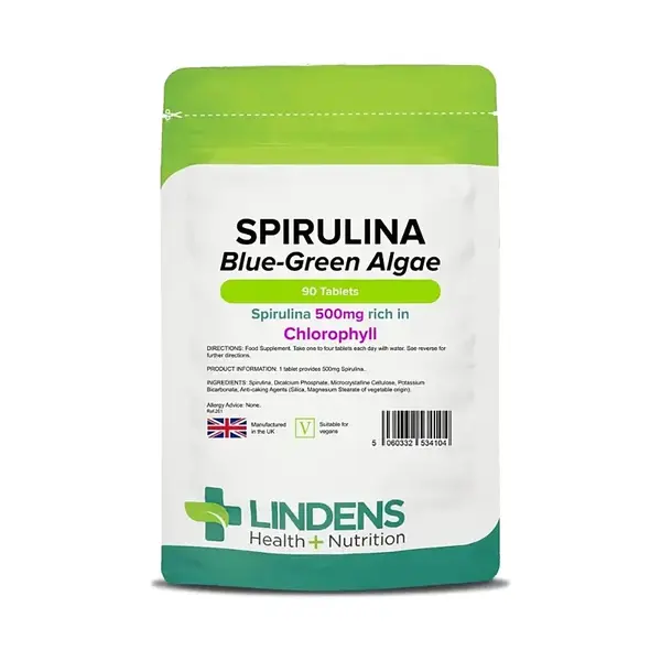 LINDENS Health + Nutrition Spirulina 500 mg, 90 tabliet