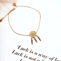 Glam Chic Náramek Na Nohu Zlatý Lovec Snů