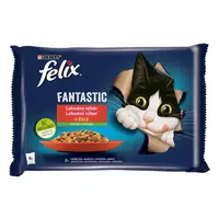 Felix Fantastic DUO kapsičky pre mačky kura, hovädzie 4×85 g