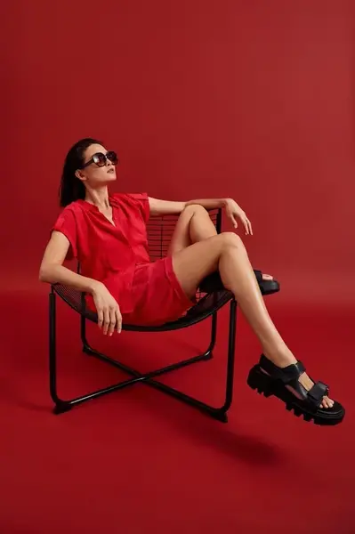 Marisse Women's Shirt L-Ko-4345 Red