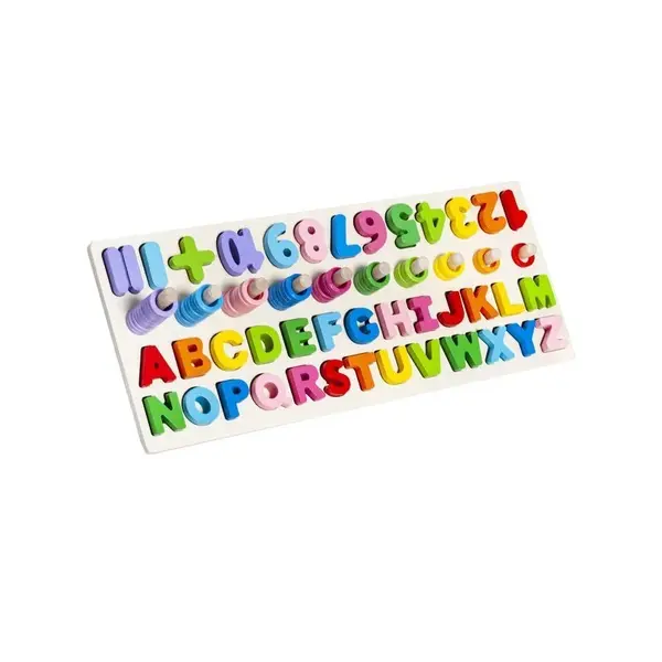 Pomôcka edukačná počítadlo drevené s abecedou ZRP