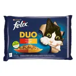 Felix Fantastic DUO kapsičky pre mačky kura a obličky, hovädzie a hydinové, morka a pečeň, jahňacie a teľacie 4×85 g