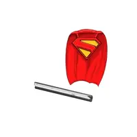 Superman film plášť štít a tyč