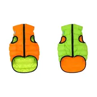 Teplá vesta pre psa AiryVest oranžovo zelená, Veľkosť: XS25