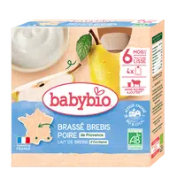 BABYBIO Desiata z ovčieho mlieka hruška (4x 85 g)