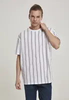 Těžké oversized tričko AOP Stripe bílá/námořnická