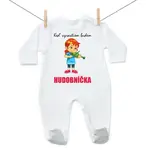 Boodyy Overal Keď vyrastiem budem hudobníčka 68 (3-6 mesiacov)