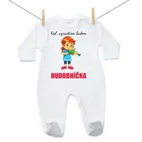 Boodyy Overal Keď vyrastiem budem hudobníčka 68 (3-6 mesiacov)