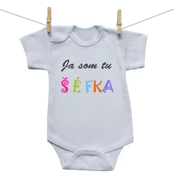 Boodyy Body s krátkym rukávom Ja som tu šéfka 98 (2-3 roky)