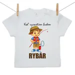 Boodyy Tričko s krátkym rukávom Keď vyrastiem budem rybár 80 (9-12 mesiacov)