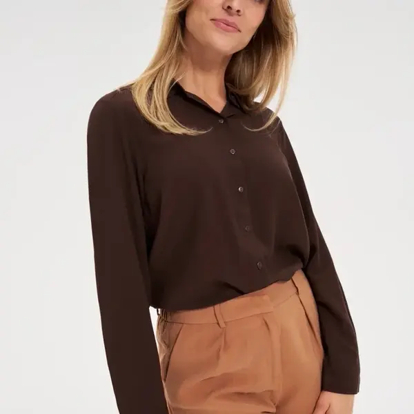 Marisse WOMEN'S SHIRT Z-KO-4822 BROWN