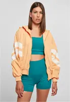 Women's Crinkle Batwing Col.Jacket Paleoorange/White Sand