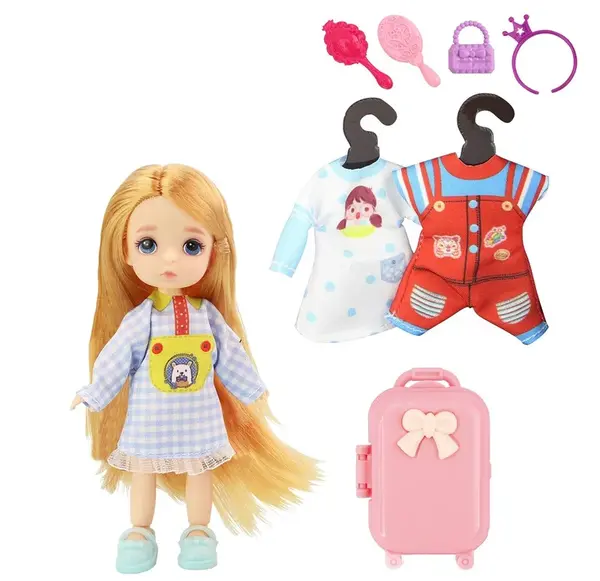 Bábika cestovateľka 13cm