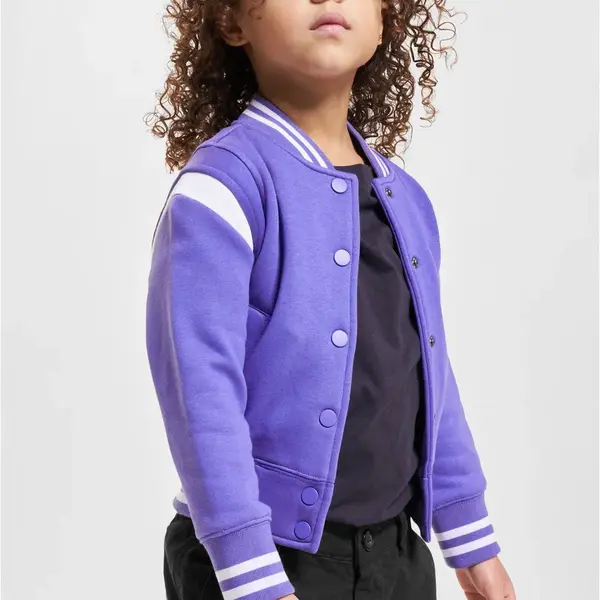 Inset College Sweat Jacket purpleday/white