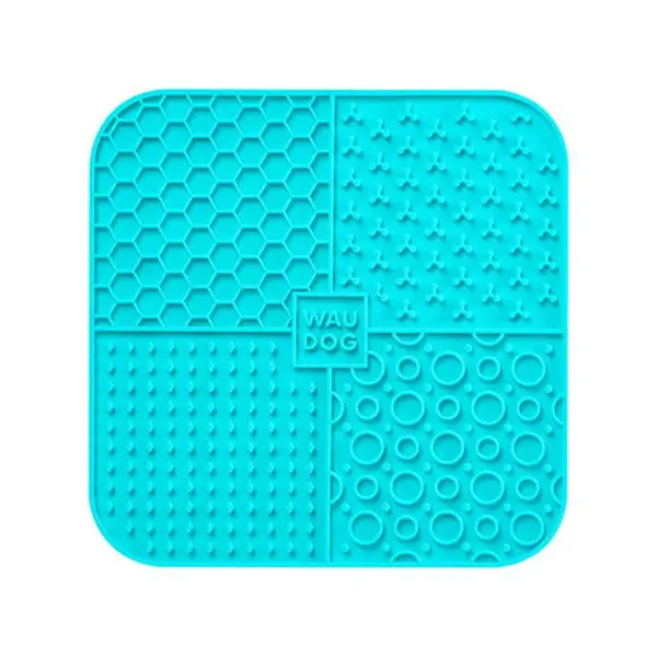 Silikónová lízacia podložka pre mačku alebo psa modrá