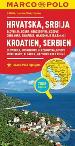 Hrvatska, Srbija / Kroatien, Serbien (Slowenien, Bosnien und Herzegowina, Kosovo, Montenegro, Albanien, Mazedonien (1:800 000))