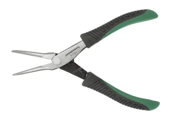 Kleště na jemnou mechaniku mini zahnuté, délka 140 mm - JONNESWAY P7101