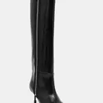 Kozačky MSGM dámské, černá barva, na podpatku, 3742MDS950