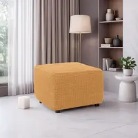 Super strečové potahy RUBINIA zlatá taburet (40 - 60 cm)