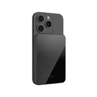 Powerbanka FIXED MagZen 5 Crystal s bezdrátovým nabíjením se standardem Qi2 a podporou MagSafe, 5 000 mAh, černá