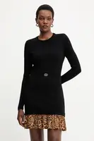 Šaty Twinset černá barva, mini, 252TP3153