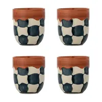 Sada hrnků Bloomingville Check 375 ml 4-pack