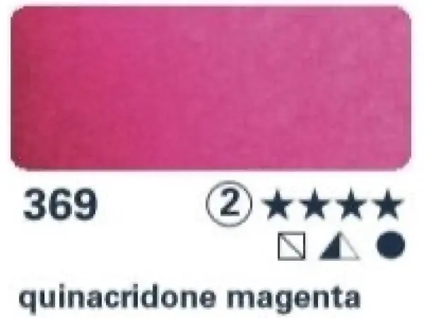 Akvarelová barva Horadam 1/2 – 369 quinacridone magenta