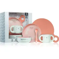 Suavinex Hygge Toddler Feeding Set jídelní sada pro děti 6 m+ Pink