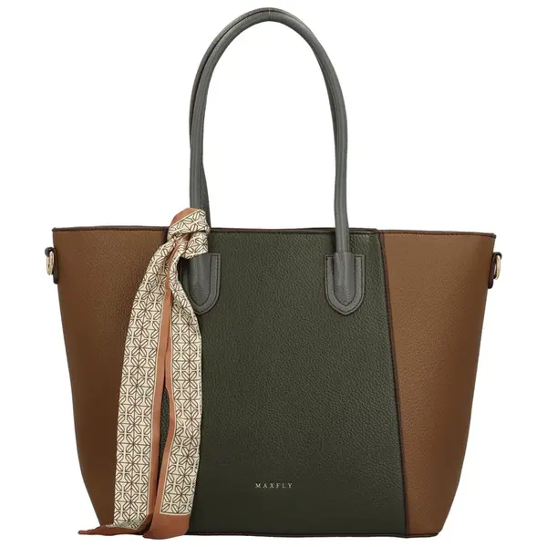 Dámská kabelka na rameno tmavě zelená - MaxFly Rikka