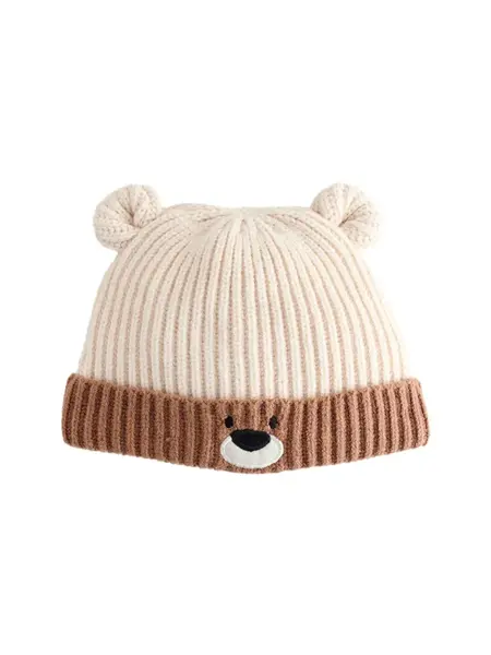 Next Čiapky  krémová / hnedá / čierna