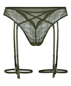 Hunkemöller Tangá 'Isabelle'  tmavozelená