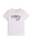 TOMMY HILFIGER Tričko 'RUNNING FRUIT'  nebesky modrá / žltá / rosé / biela