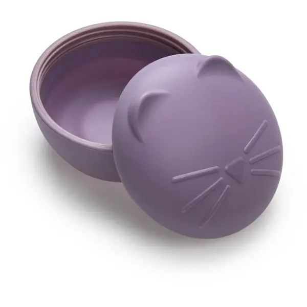 Melii Silicone Bowl with Lid svačinový box Cat 350 ml