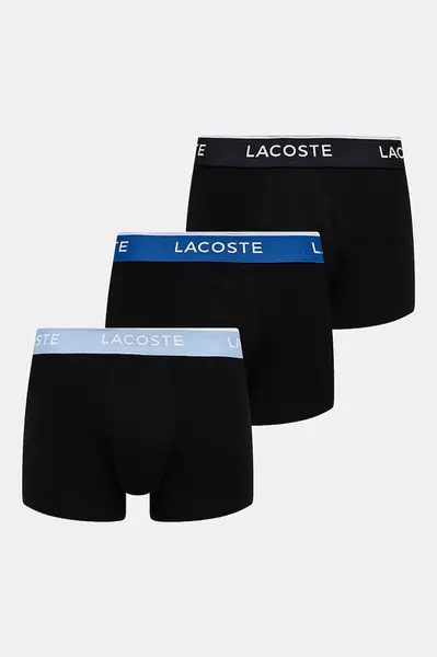 Lacoste přiléhavé boxerky pánské bavlněné s elastanem 3-pack