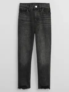 GAP Dětské džíny mom black - Holky